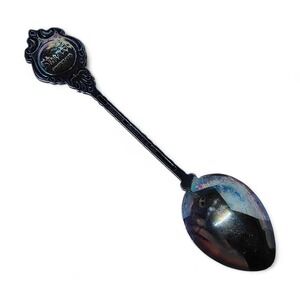 Vtg Stuart Silver Plated Souvenir Spoon Rocky Mountain National‎ Park Trail